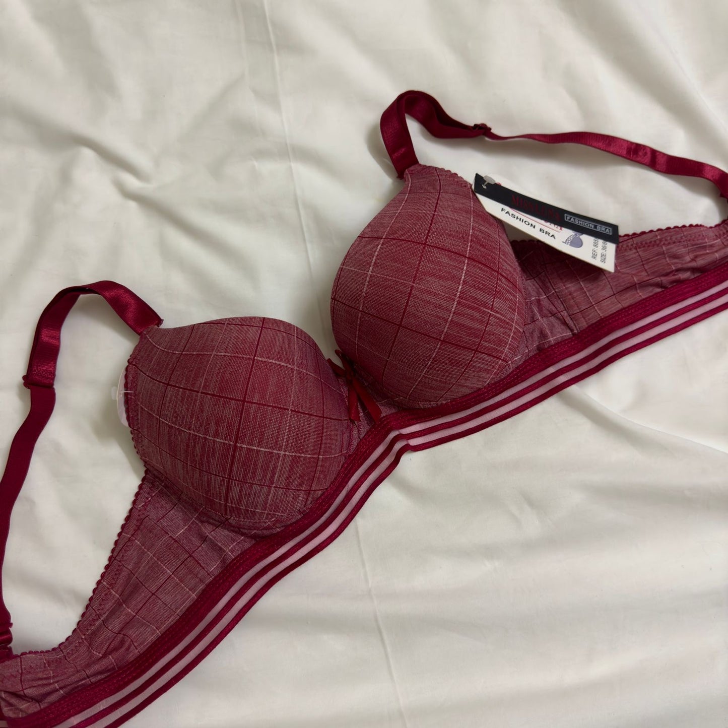 Check Box Padded Bra