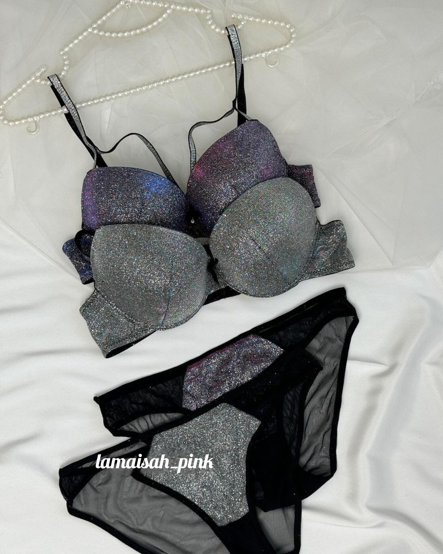 Glittery & Sparkly Bra Set