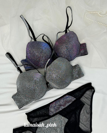 Glittery & Sparkly Bra Set