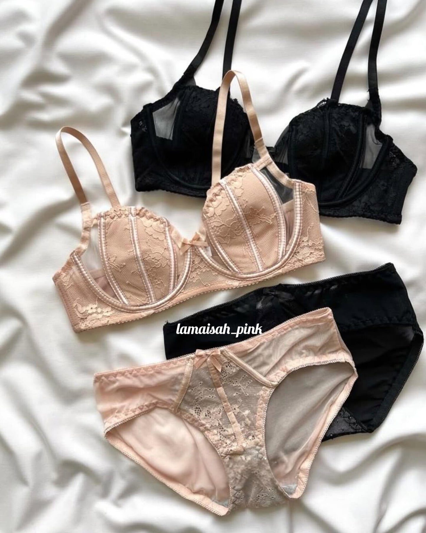 Half Net Stylish Bra Set