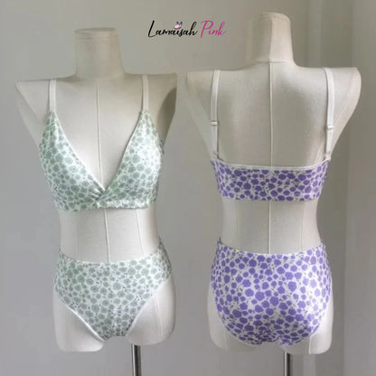 Floral Bra and Panty Set