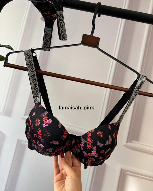 VS Criss Cross Floral Bra Set 💐