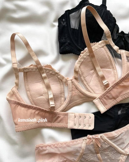 Half Net Stylish Bra Set