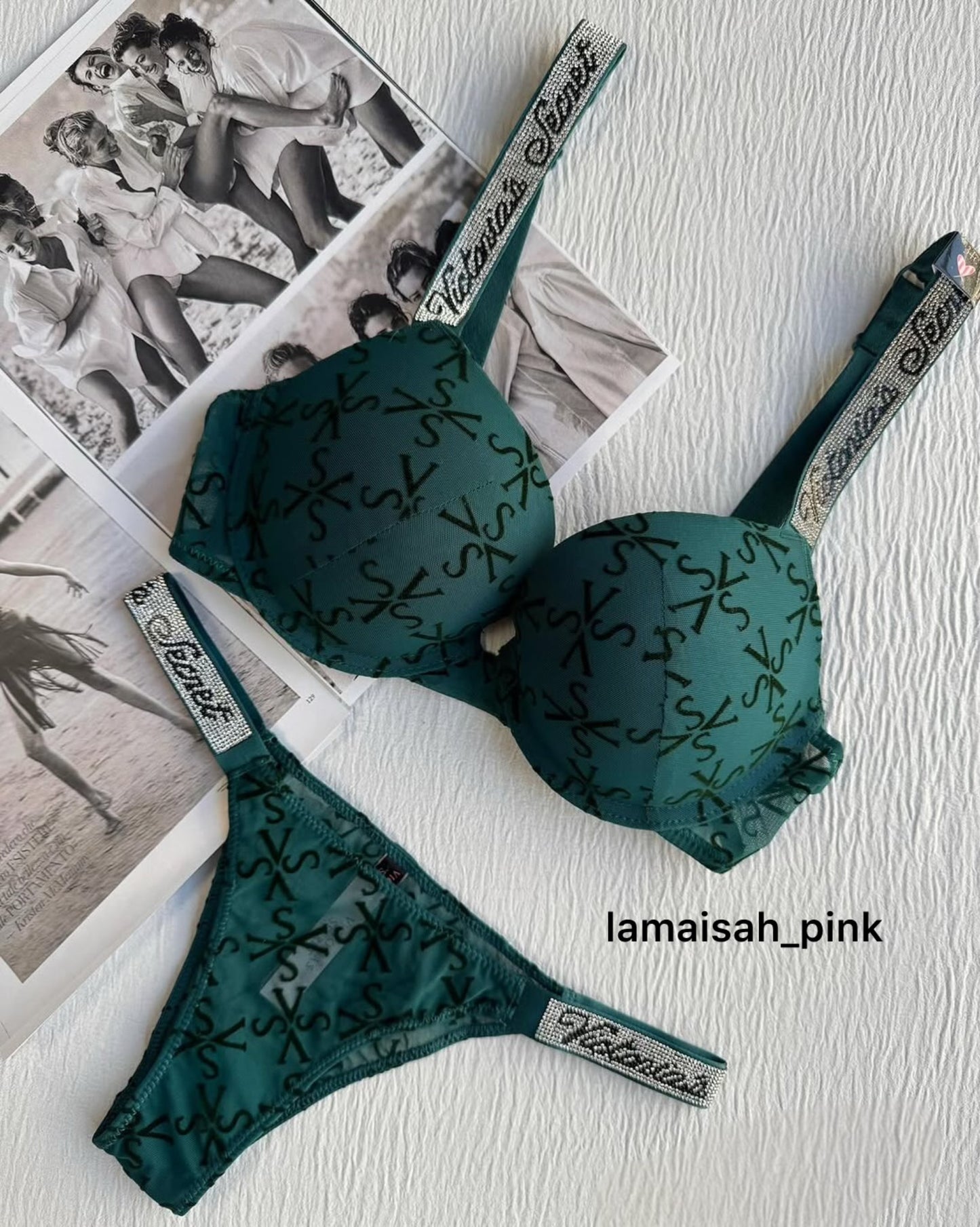 VS Bra Set(Emerald Greeen🌲)