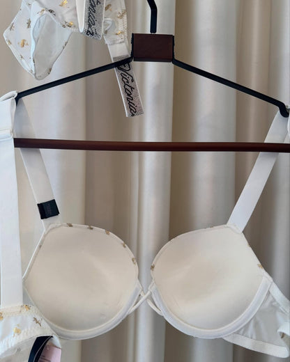 Gold written VS Bra Set(White⚪️)