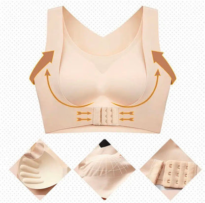 Plain Seamless Cross Posture Correction Bra