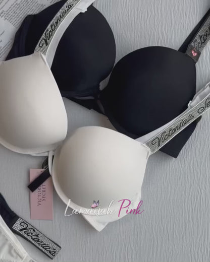 VS Criss Cross Bra Set(Black🌚)